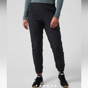 Athleta Brooklyn Lined Joggers, Black, Size 4